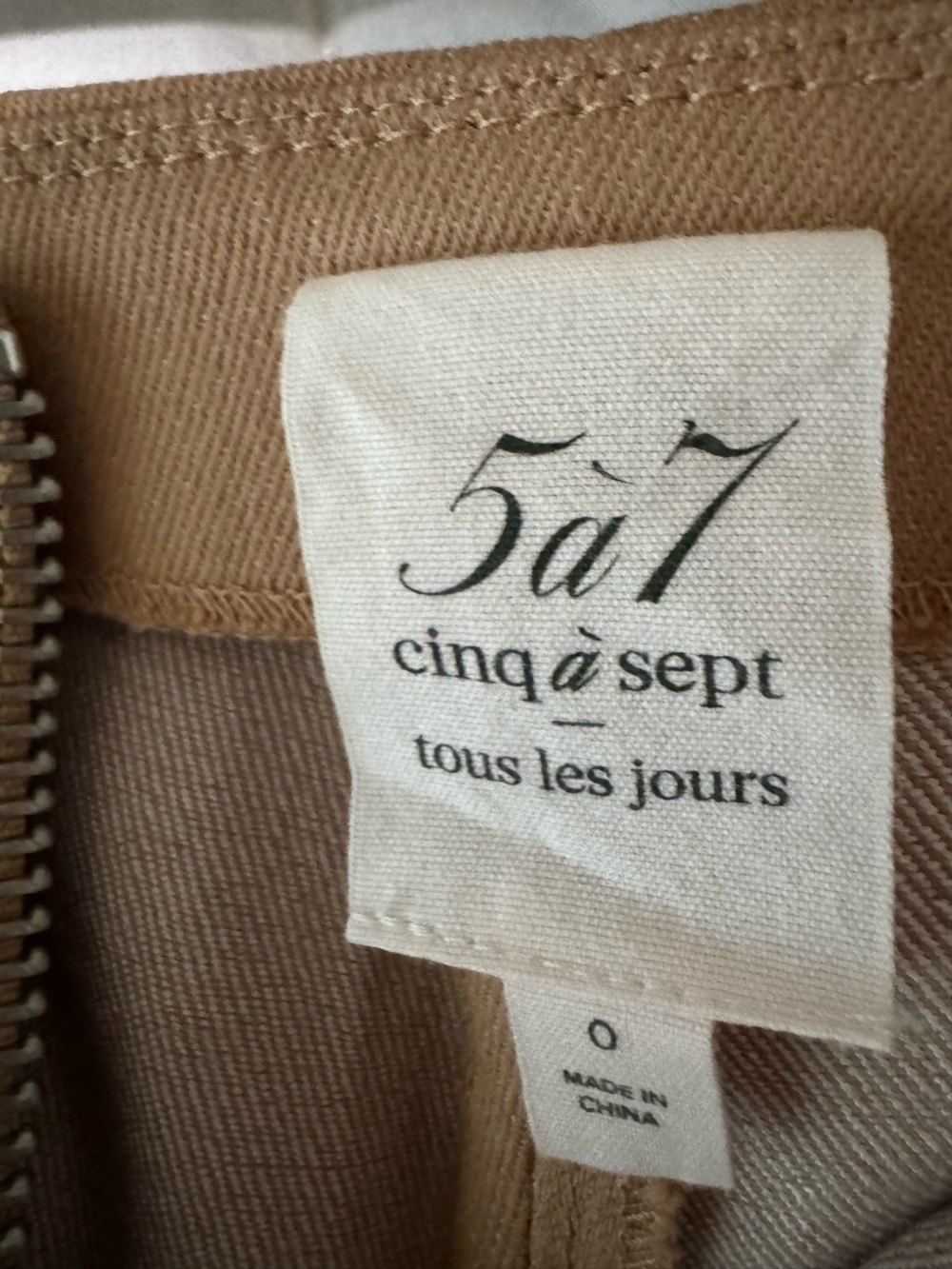 Cinq a Sept Azure cotton blend pants Size 0 - Picture 4 of 7
